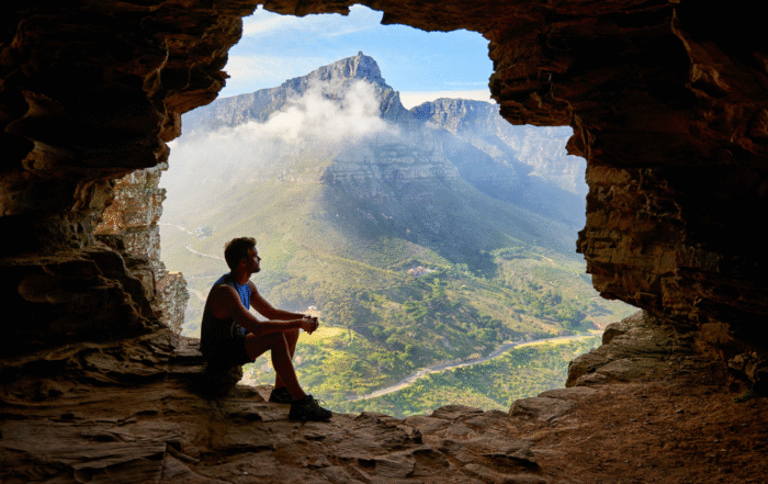 Home 10 a man feeling the benefits of nervous system regulation in nature