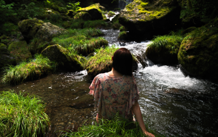 Home 8 woman reflecting on what happens when you grow your relationship with yourself