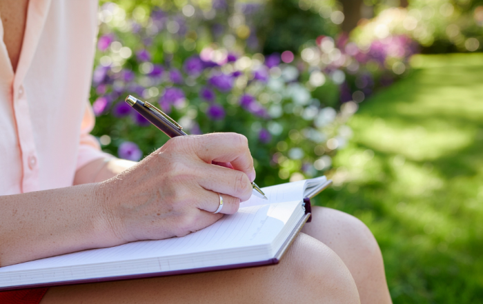 tester 6 a woman journaling about the impact her recovery from burnout