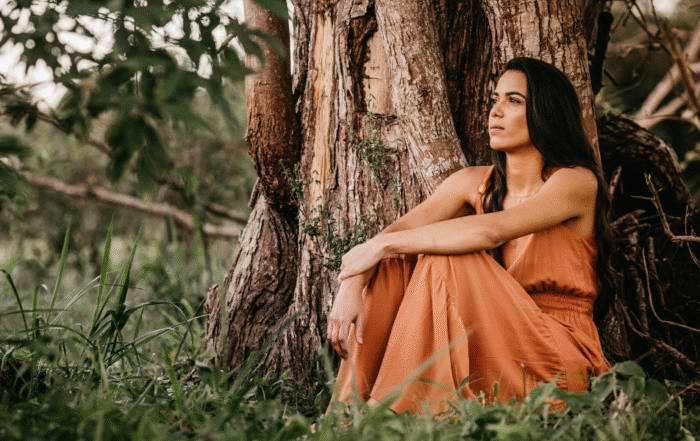 Home 10 A woman who is experiencing one of the 7 types of inner stress that drain her.